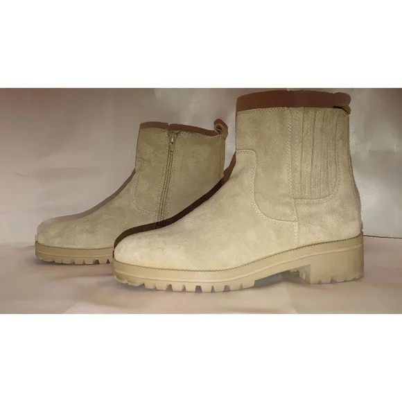 Lucky Brand Hazyl Fossilized Suede Boots Size 8M NWOT - Picture 3 of 9